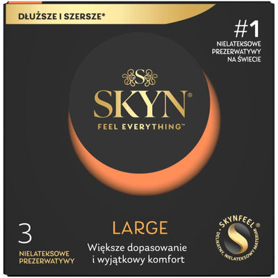 Безлатексные премиум-презервативы SKYN Large, увеличенный размер - фото 3