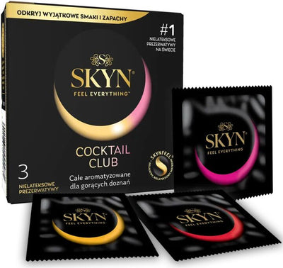 Main image for product index 2: Презервативы SKYN Cocktail Club, вкусы Pina Colada, Cherry Sunrise и Passion Daiquiri