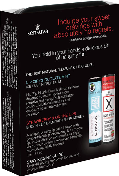 Main image for product index 2: Набір Sensuva Lips & Nips Pleasure Kit - Chocolate Strawberry: бальзам для губ і бальзам для сосків