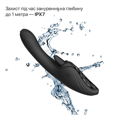 Смарт-вібратор Zalo Ares Obsidian Black, підігрів, 3 мотори, язичок для клітора, стимуляція точки G - фото 8