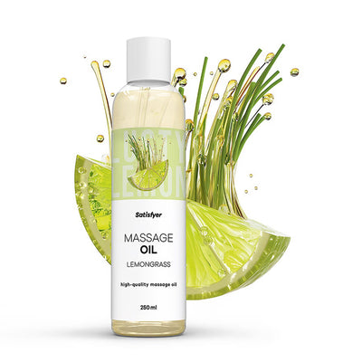 Масажна олія Satisfyer Massage Oil Lemongrass - фото 2