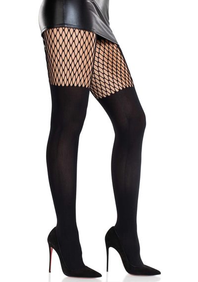 Main image for product index 4: Колготки Leg Avenue Garter Illusion Tights with Net Detail