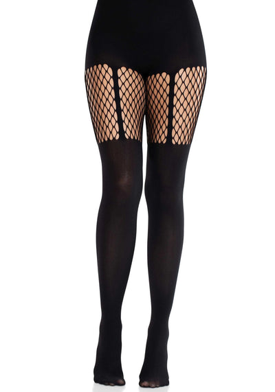 Main image for product index 3: Колготки Leg Avenue Garter Illusion Tights with Net Detail