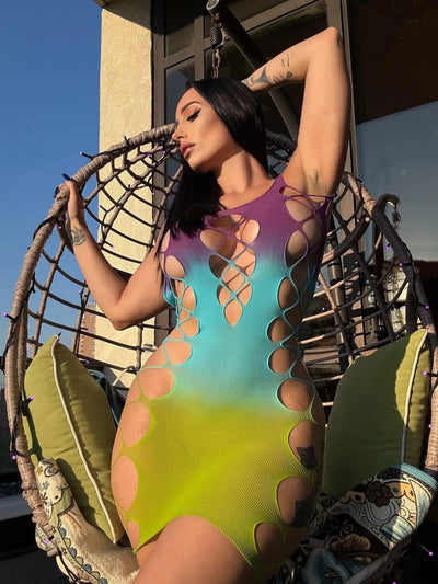 Main image for product index 15: Сукня Leg Avenue Seamless Ombre Faux Lace Up Mini Dress