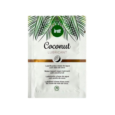 Main image for product index 1: Пробник доглядального лубриканта Intt Coconut з кокосовою олією на водній основі