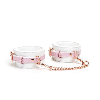Main image for product index 1: Наручники Liebe Seele White & Pink Fairy Goat Leather Hand Cuffs