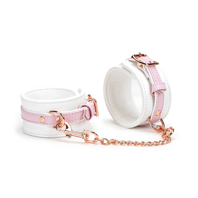 Main image for product index 1: Поножи Liebe Seele White & Pink Fairy Leather Ankle Cuffs