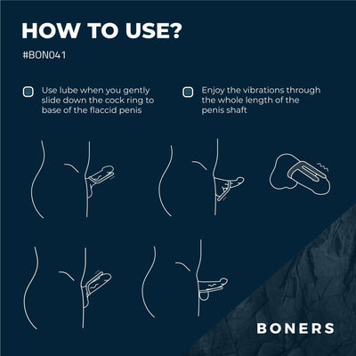 Main image for product index 13: Ерекційне кільце Boners Cockring & Ball Stimulator