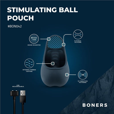 Main image for product index 13: Ерекційне кільце Boners Stimulating Ball Pouch