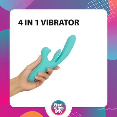 Вибратор-кролик Good Vibes Only - Lisa Thrusting Rabbit Vibrator with G-Spot Stimulator - фото 10