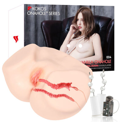 Мастурбатор Kokos 004 Vailla ONAHOLE Real Vagina 2WayPlus з вібрацією та масажем - фото 1