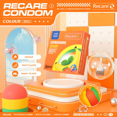 Презервативи Recare Color Fruit Flavour Condoms - фото 10