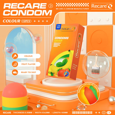 Презервативи Recare Color Fruit Flavour Condoms - фото 5