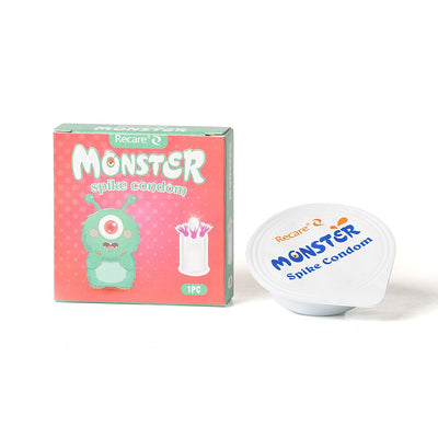 Насадка на член Recare Turquoise Monster Spike Condom - фото 3