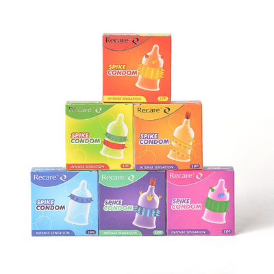 Насадка на член Recare Spike Condom Blue - фото 8