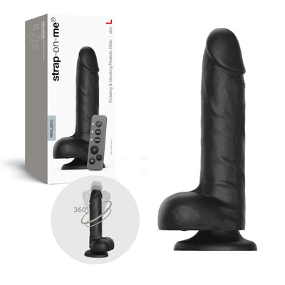 Фаллоимитатор с вибрацией и ротацией Strap-On-Me Rotating & Vibrating Realistic Dildo - фото 7