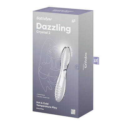Двусторонний стеклянный дилдо Satisfyer Dazzling Crystal 2 - фото 5