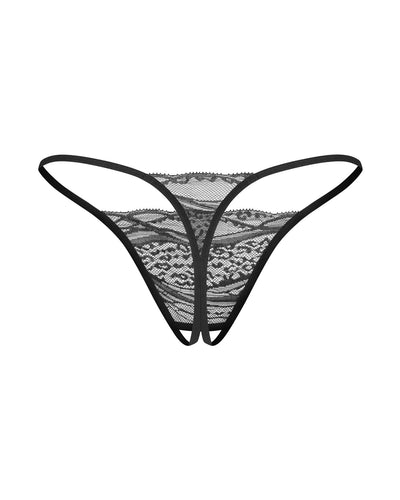 Набор трусиков с доступом Obsessive Bianca 2-pack crotchless thong - фото 13