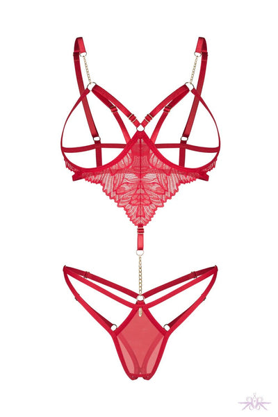 Боди Obsessive Matildea crotchless teddy - фото 7