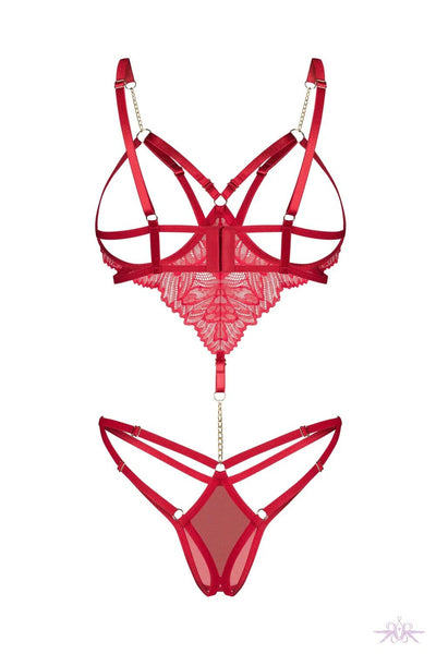 Боди Obsessive Matildea crotchless teddy - фото 8
