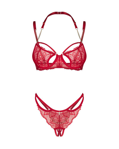 Комплект Obsessive Matildea 2-pcs crotchless set - фото 7
