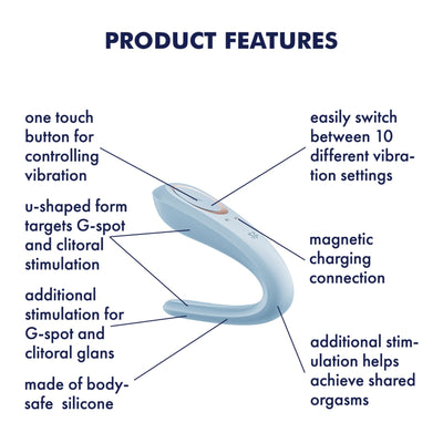 Вібратор для пар Satisfyer Double Classic - фото 9
