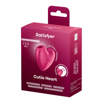Вакуумний стимулятор-серце з вібрацією Satisfyer Cutie Heart - фото 20