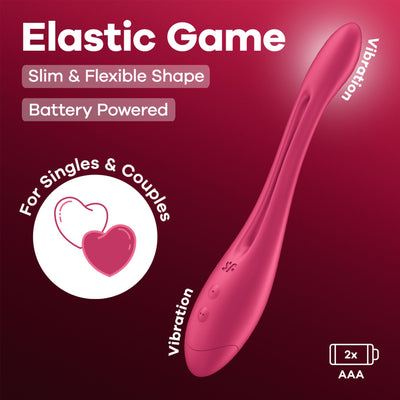 Универсальный гибкий вибратор для пар Satisfyer Elastic Game Battery Series - фото 6