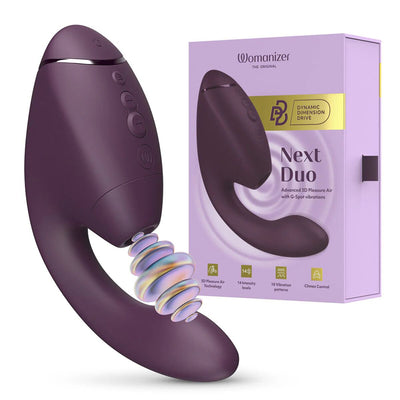 Двойной вакуумный клиторальный стимулятор с вибрацией Womanizer Next Duo - фото 23