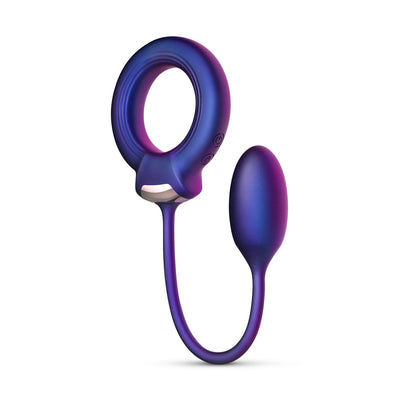 Эрекционное виброкольцо с виброяйцом Hueman - Eclipse Anal Vibrator - фото 1