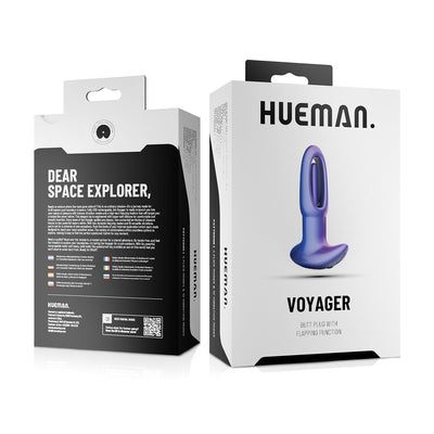 Анальная пробка с виброязычком Hueman - Voyager Butt Plug With Tapping - фото 9