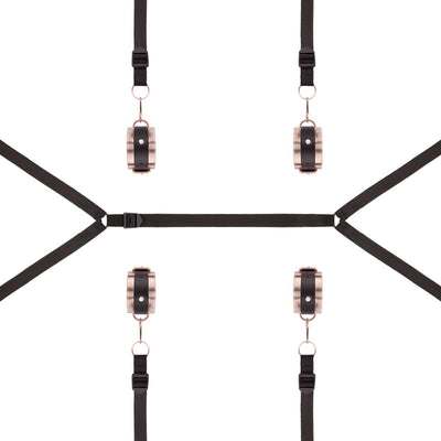 Фиксатор рук и ног для кровати Rosy Gold - Under-Mattress Restraint Set - фото 3