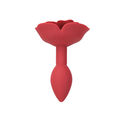 Силиконовая анальная пробка Lux Active с розой - Silicone Anal Plug - фото 2