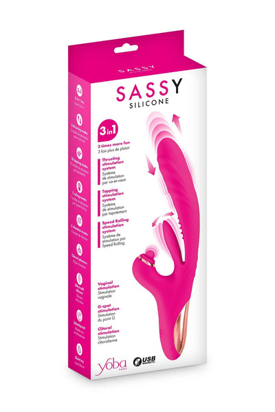 Вибратор-кролик 3в1 Yoba Sassy - фото 5