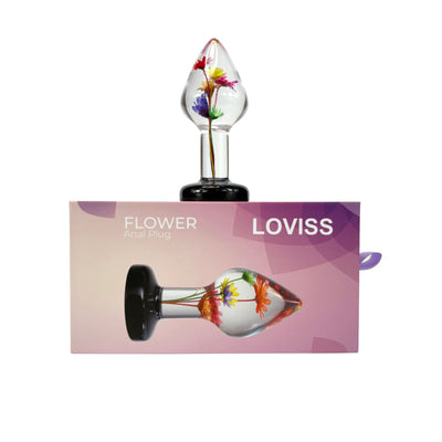Роскошная анальная пробка Loviss Helichrysum Anal Plug с настоящим бессмертником внутри - фото 2