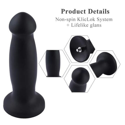 Силиконовый дилдо для секс-машин Hismith Silicone Anal Dildo, система KlicLok - фото 11