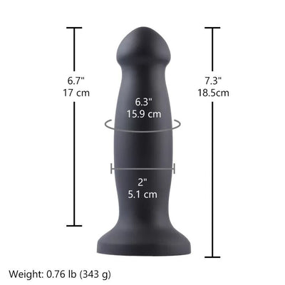 Силиконовый дилдо для секс-машин Hismith Silicone Anal Dildo, система KlicLok - фото 5