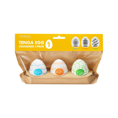 Набір мастурбаторів-яєць Tenga Egg Standard 3 Pack 1 - фото 1