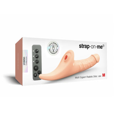 Вибронасадка для страпона с вакуумной стимуляцией Strap-On-Me Multi Orgasm Realistic Dildo - фото 7