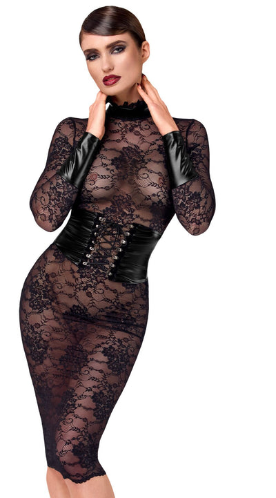 Платье Noir Handmade F375 Noirelle Lace Corset Midi dress S - фото 41