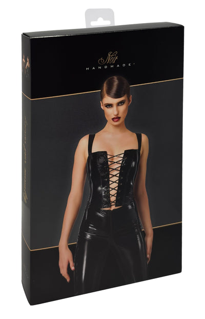 Корсет Noir Handmade F379 Dominae Frontbind PVC Corset Top - фото 44