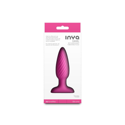 Анальная пробка с вибрацией NS Novelties INYA - Swirl - фото 4