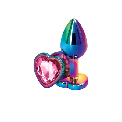 Анальная пробка NS Novelties Rear Assets - Multicolor Heart - фото 1