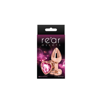 Анальная пробка NS Novelties Rear Assets - Rose Gold Heart - фото 2