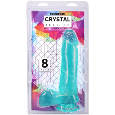 Фаллоимитатор Doc Johnson Crystal Jellies - Realistic Cock with Balls - фото 9