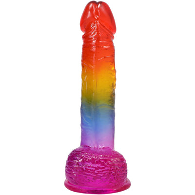 Фаллоимитатор Doc Johnson Crystal Jellies - Realistic Cock with Balls - фото 13