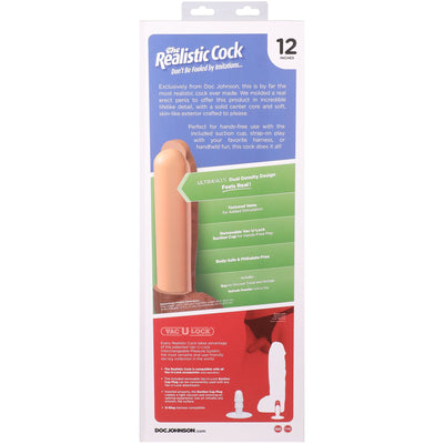 Фаллоимитатор Doc Johnson The Realistic Cock - Hung with Balls ULTRASKYN - фото 33