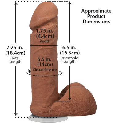 Фаллоимитатор Doc Johnson The Realistic Cock with Balls ULTRASKYN - фото 104