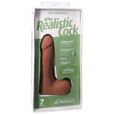 Фаллоимитатор Doc Johnson The Realistic Cock with Balls ULTRASKYN - фото 41
