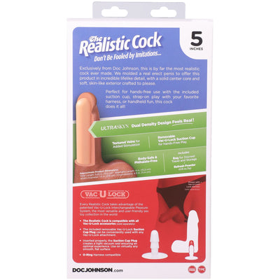 Фаллоимитатор Doc Johnson The Realistic Cock with Balls ULTRASKYN - фото 66